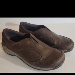 Merrell Encore Q Form 2 Leather Moc Slip On Shoes Women's Size 8.5 Brown Casual